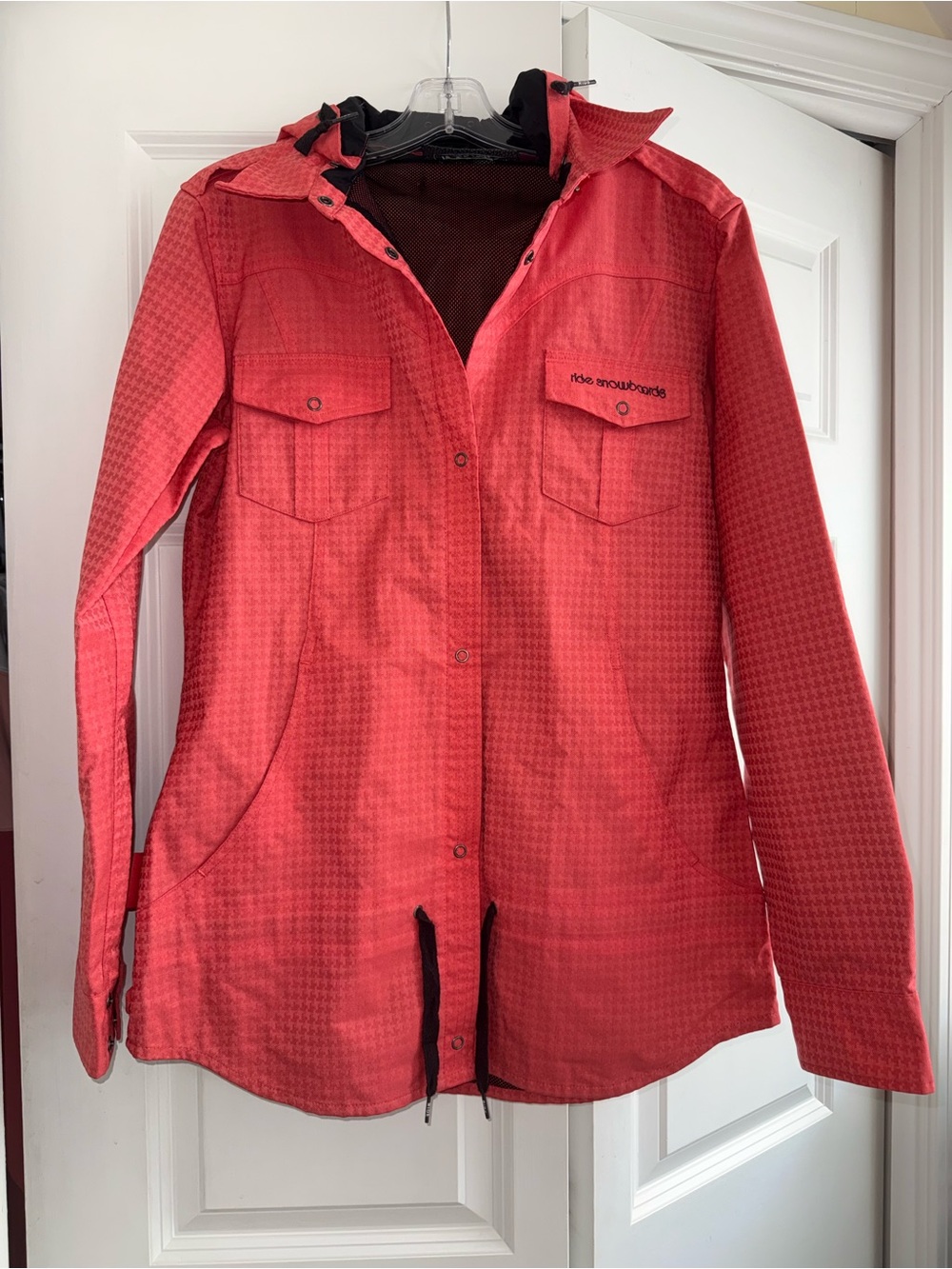 Ride Snowboards Women's Red Hooded Jacket